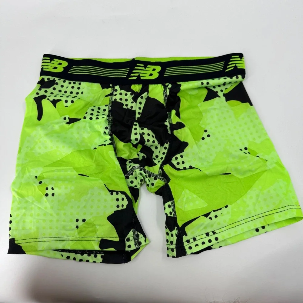 New Balance Men's Boxer Briefs Neon Camo Performance Stretch‎ Size M